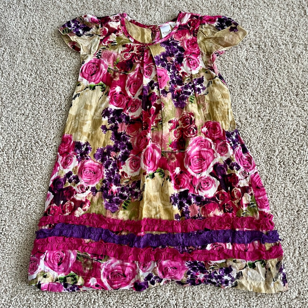 Boutique floral dress pink 6